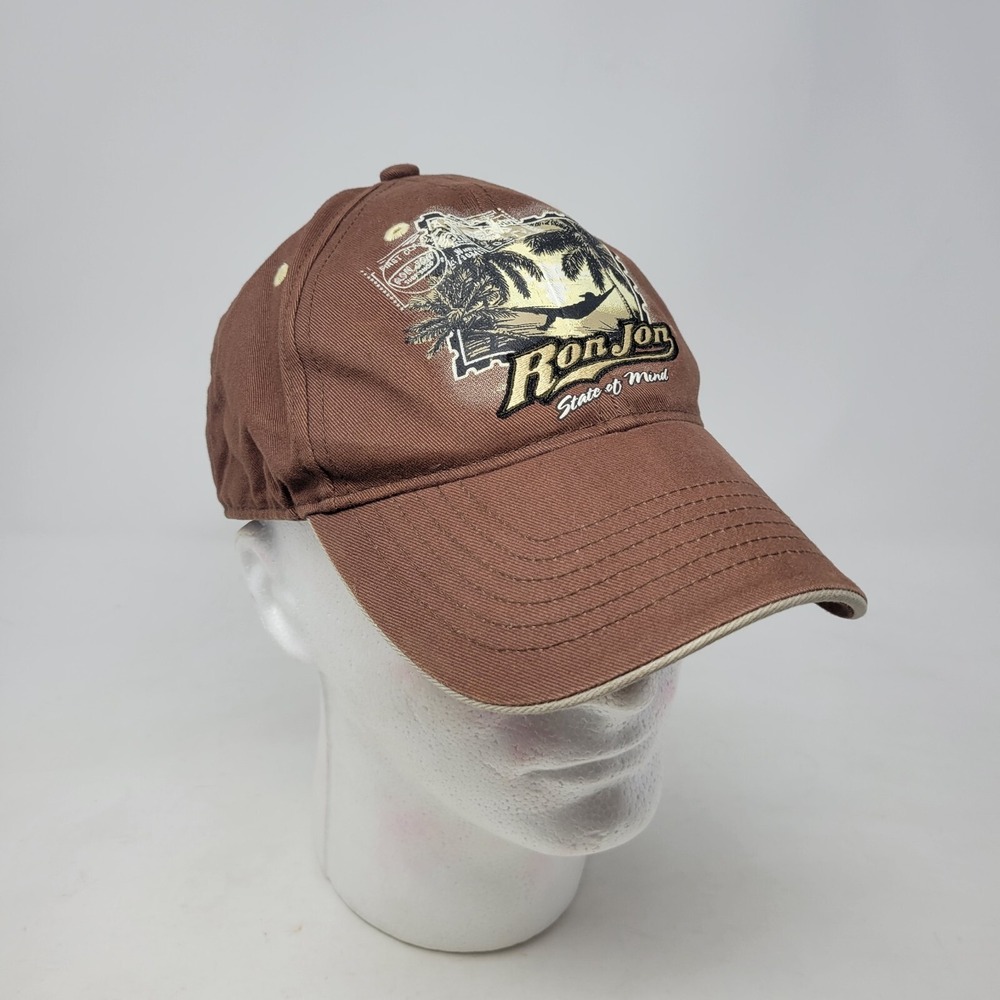 Ron Jon Surf Shop Coco Beach‎ Fla Hat State of Mind Brown Decal